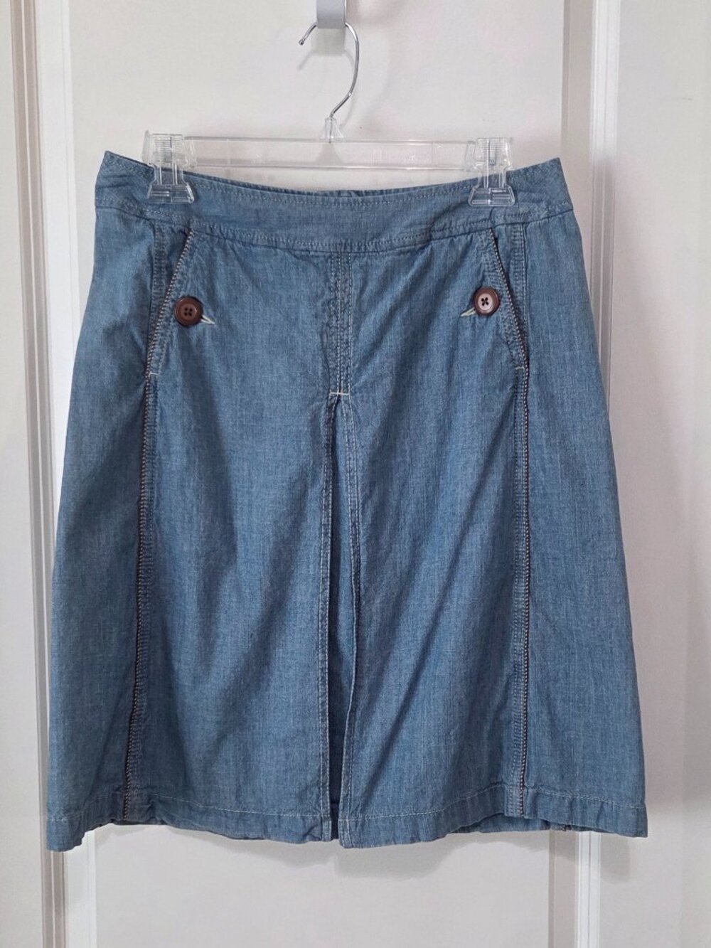 Merona Chambray Denim Skirt with Pleat